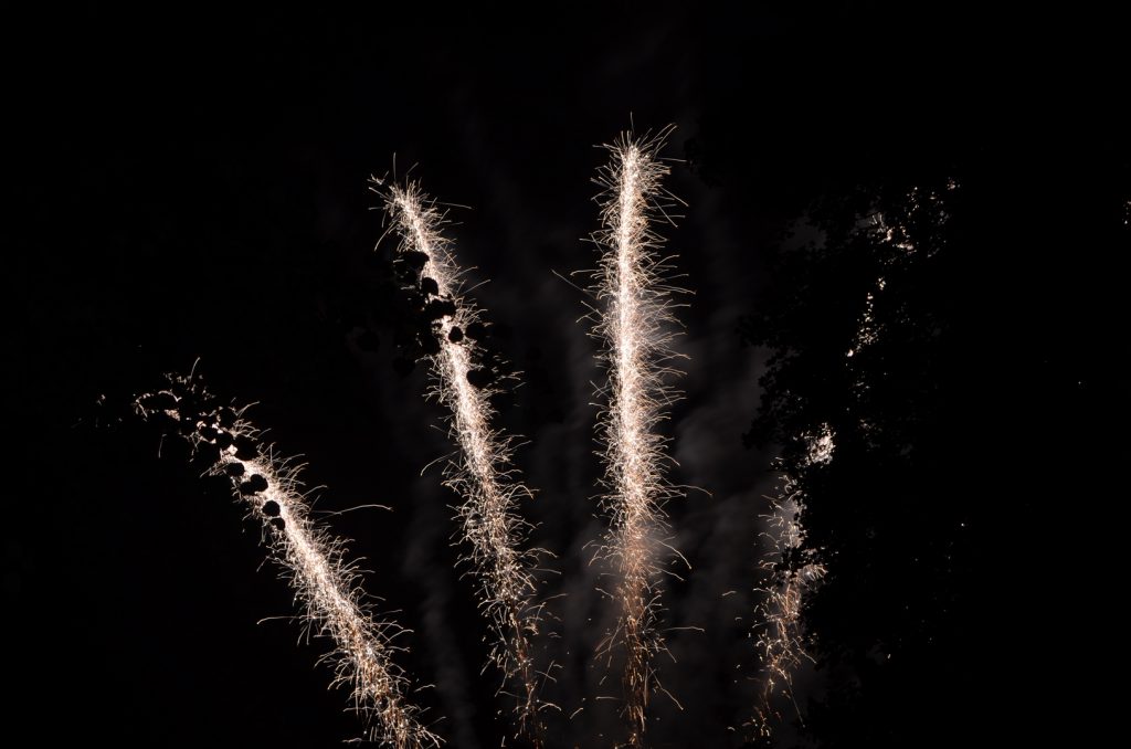 Feux d'artifice au Château du Taillis