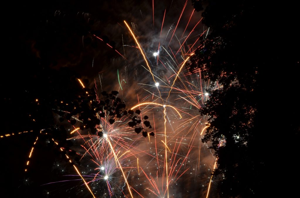 Feux d'artifice au Château du Taillis