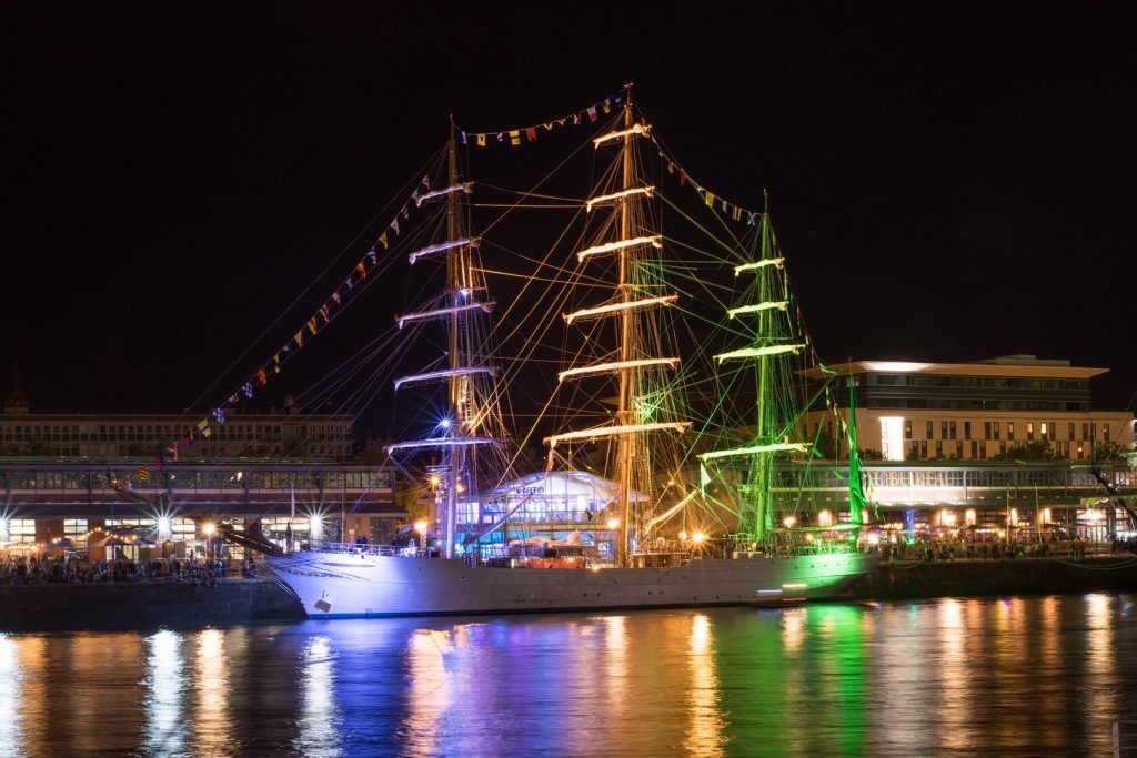 Le Cisne Branco, trois-mâts de la marine brésilienne à Rouen pour l'Armada 2019