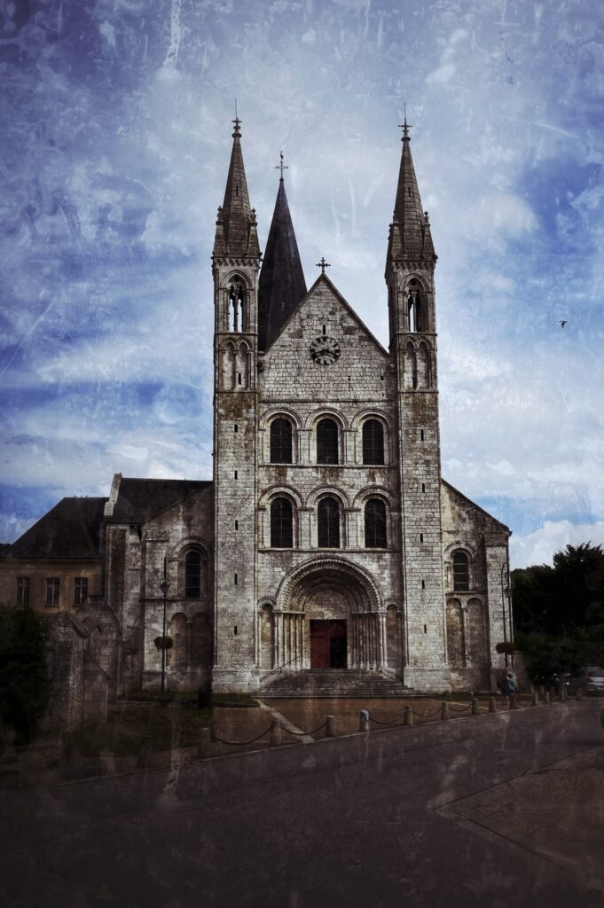 Façade de l'Abbaye St-Georges de Boscherville
