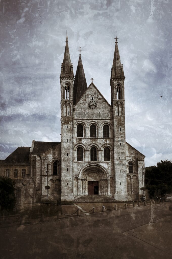 Façade de l'Abbaye St-Georges de Boscherville